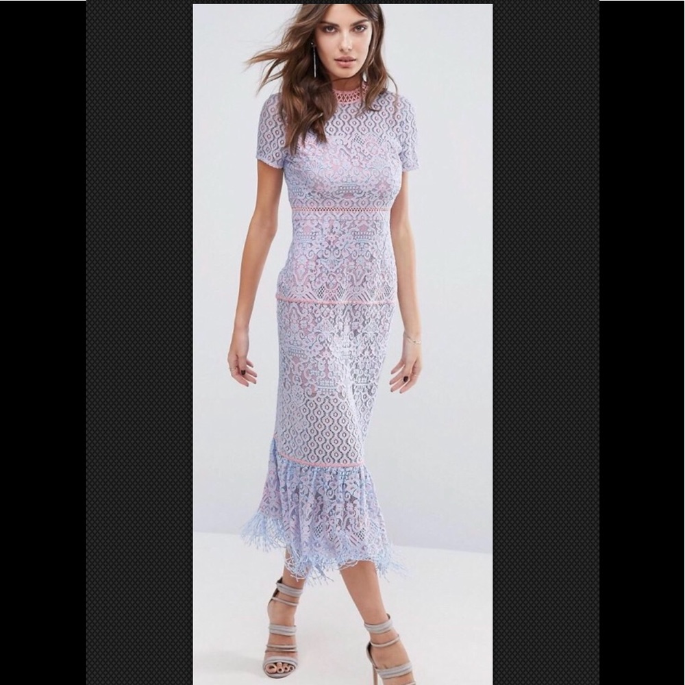 FOXIEDOX Lace Midi Fringe NWT Velvet Boho